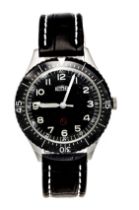 Kemmner men's wristwatch Military, lined edition 117/200, manual winding, case satin-finished