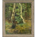 Ernst Müller-Scheessel (1863-1936), Birches in the Forest, oil/canvas, signed and dated lower right,