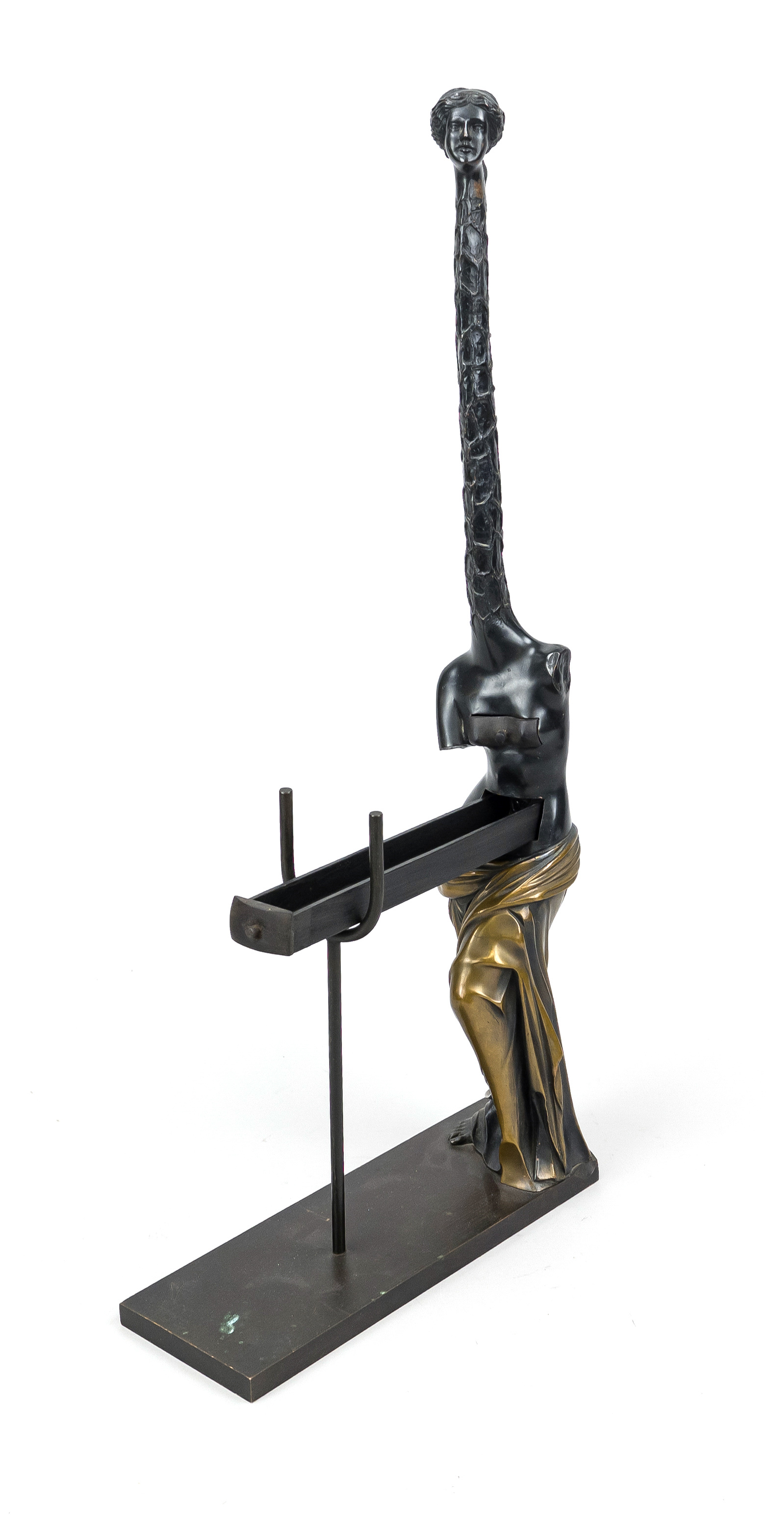 Salvador Dalí (1904-1989), ''Venus à la giraffe'', bronze, brown/black patina, the drawers