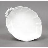 Leaf bowl, KPM Berlin, mark 1962-1992, 1st choice, Kurland shape, designed for the last Duke of