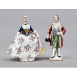 A pair of figural perfume bottles, Ludwigsburg, 18th century, the models probably by Johann Heinrich
