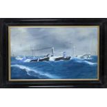 Anonymous marine painter of the 1st half of the 20th century, Captain's picture of the steamship S/S