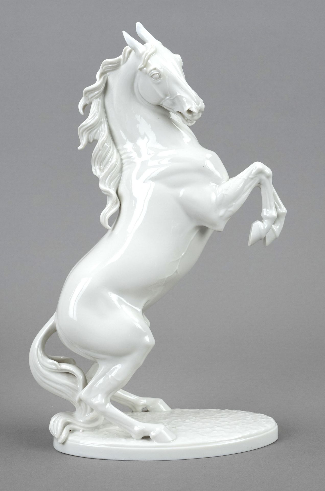 Rising horse, Allach, Bavaria, mark 1936-1945, designed by Adolf Röhring around 1938, model no.