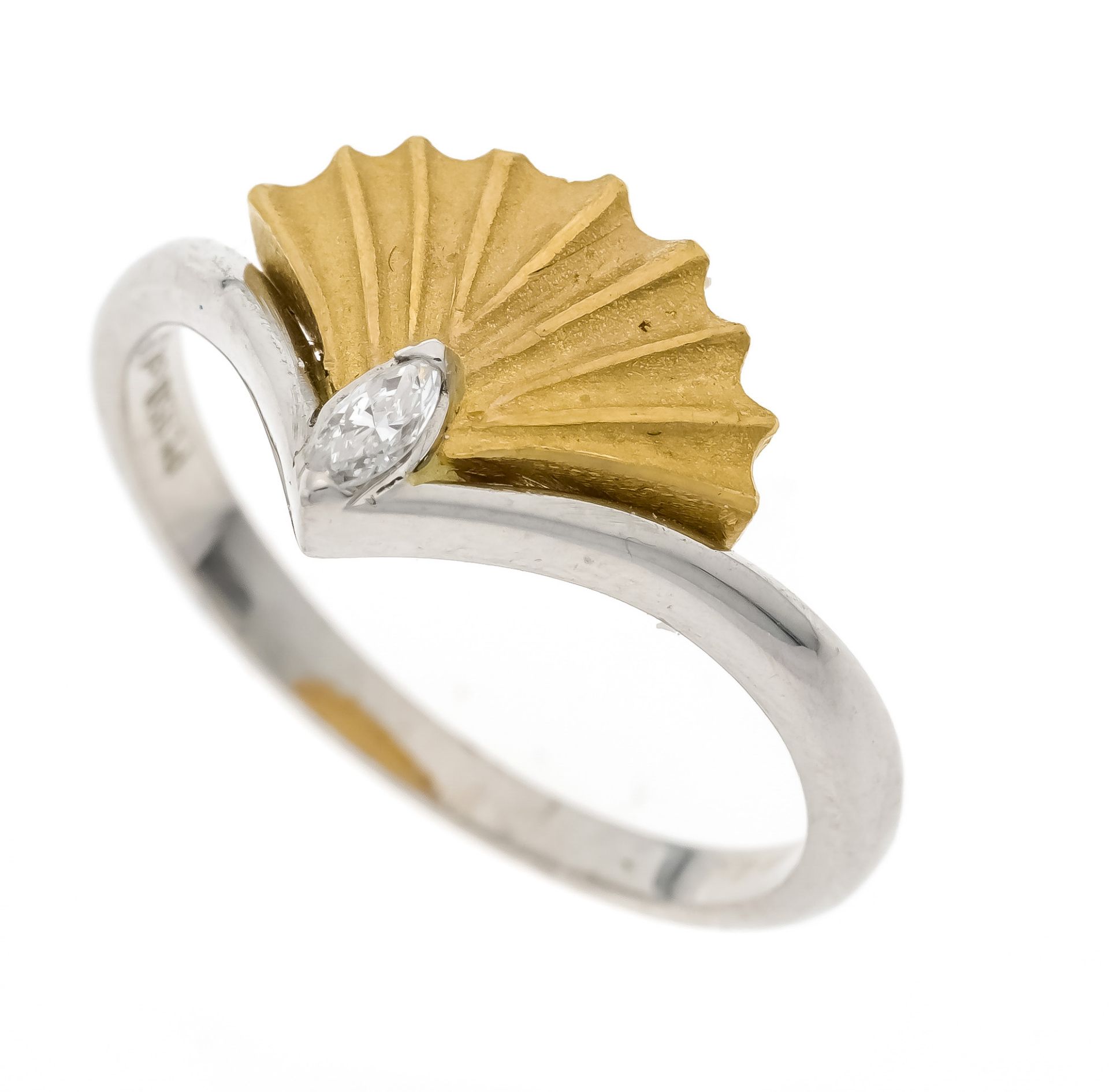 Brillant-Ring Platin 950/000 un