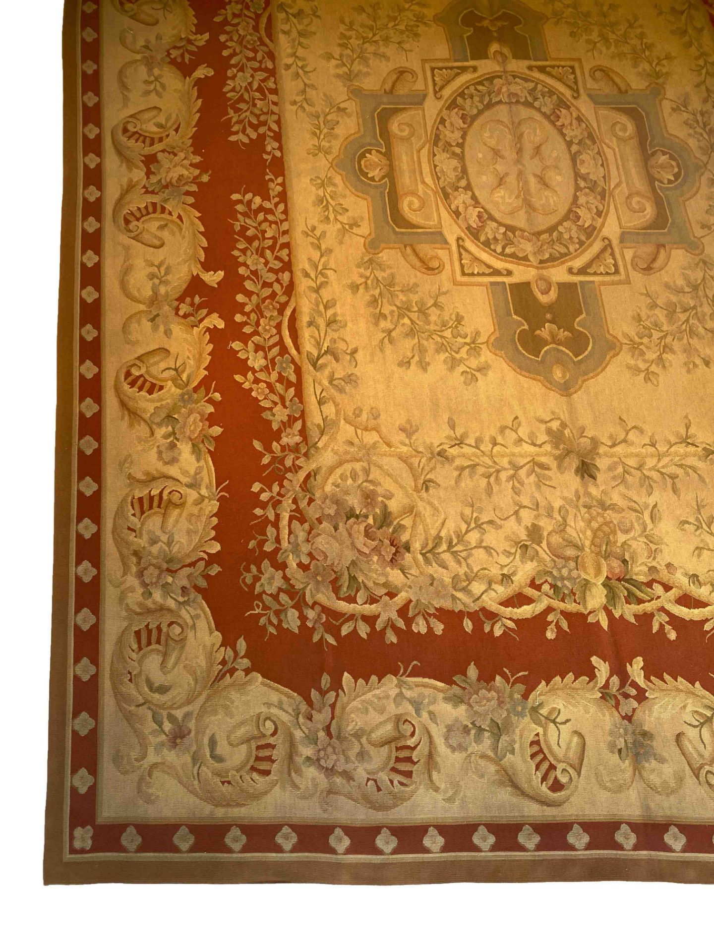 Carpet Aubusson, good condition with minor wear, 380 x 280 cm - The carpet can only be viewed and