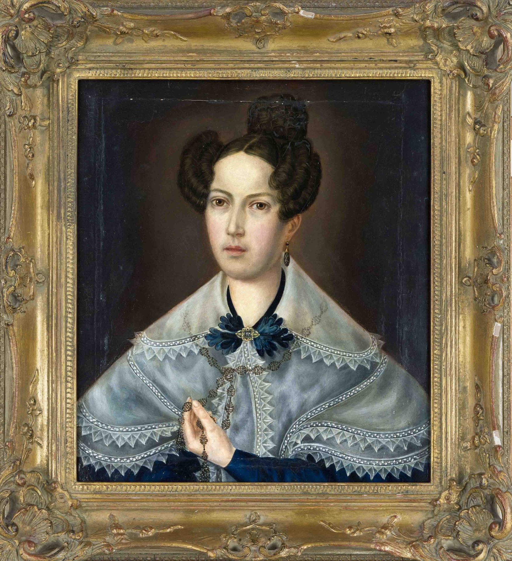 Biedermeier portrait painter, Portrait of Charlotte de Quervain-Müller (mother of Anna Moser de