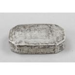 Rectangular lidded box, Indonesia (?), straight form, flattened corners, hinged hinged lid with