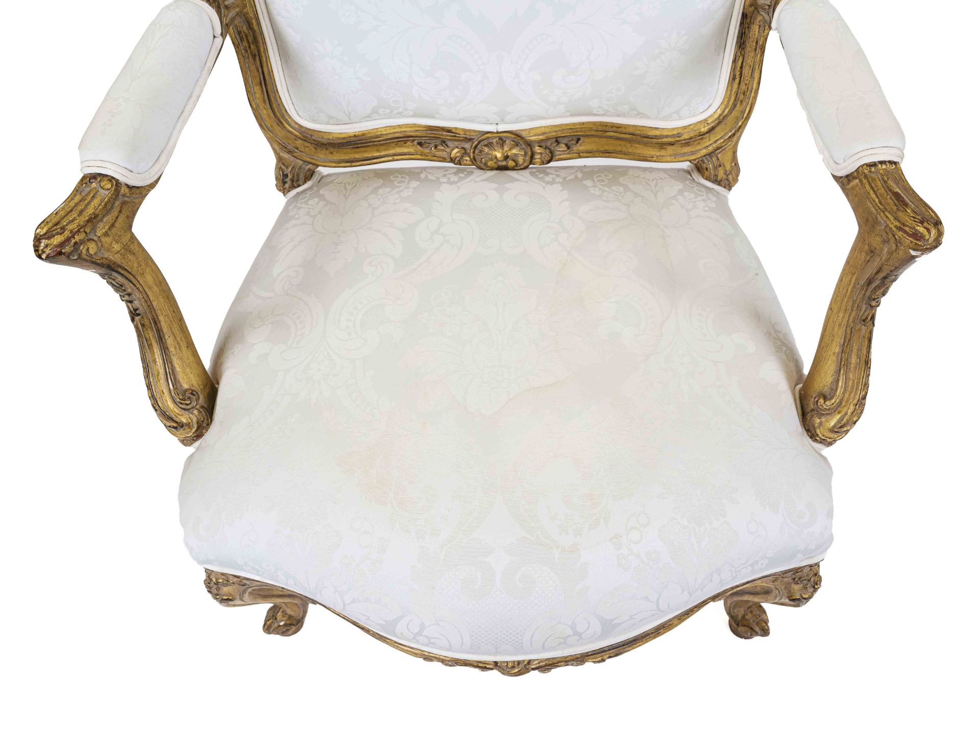 Fauteuil im Louis-Quinze-Stil, - Bild 3 aus 3