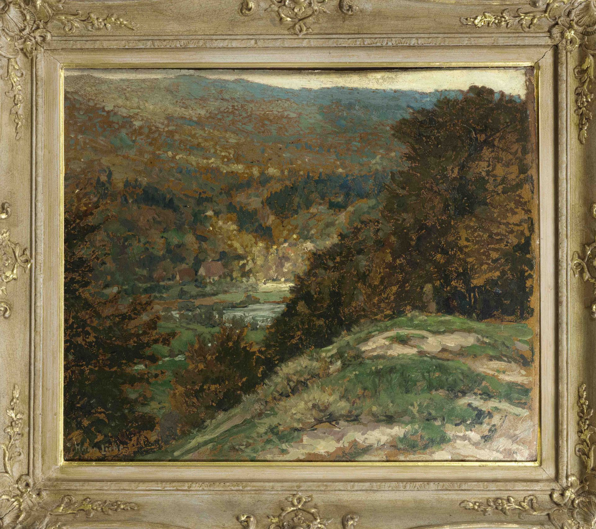 Hans Licht (1876-1935), German Impressionist landscape painter, studied in Berlin under Bracht and