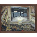 Monogrammist B, German artist mid-20th century, Ballet performance in an opera house from the