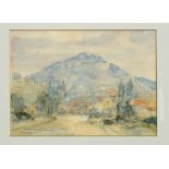 Benno Breyer (1939-2013), View of Homburg / Saar, watercolor over pencil on paper, signed and