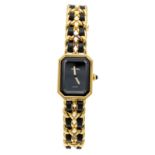 Chanel Paris Premiere L size H0001, ladies quartz watch, plaque 20ym, Ref. 34656 circa 1985, strap