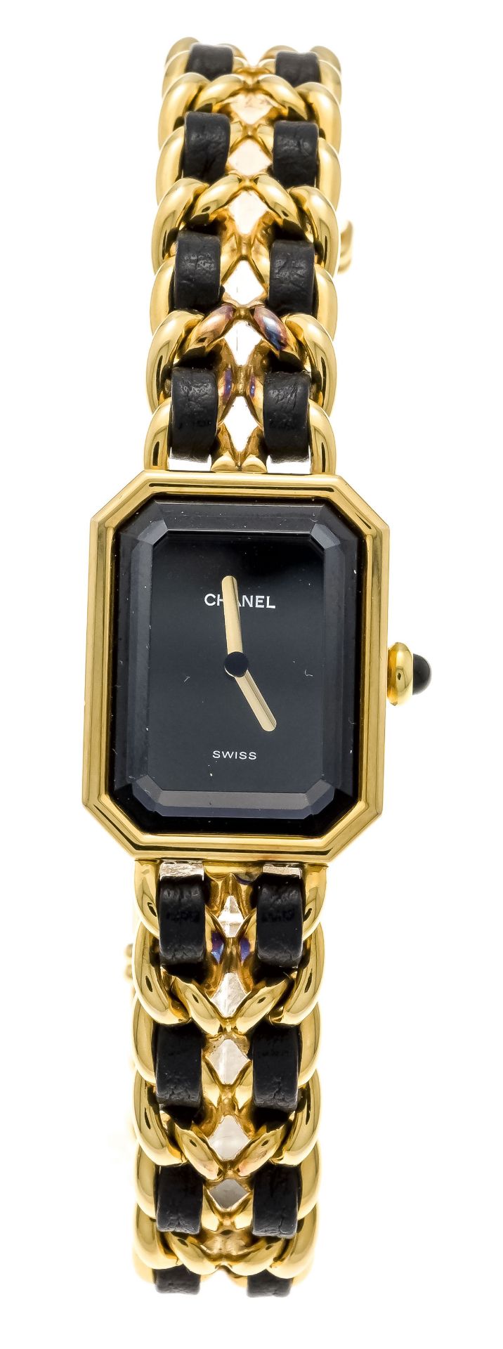 Chanel Paris Premiere L size H0001, ladies quartz watch, plaque 20ym, Ref. 34656 circa 1985, strap