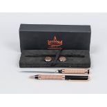 Gift set for men by ASKANIA, Berlin watch manufacturer, set of a pair of cufflinks, letter opener