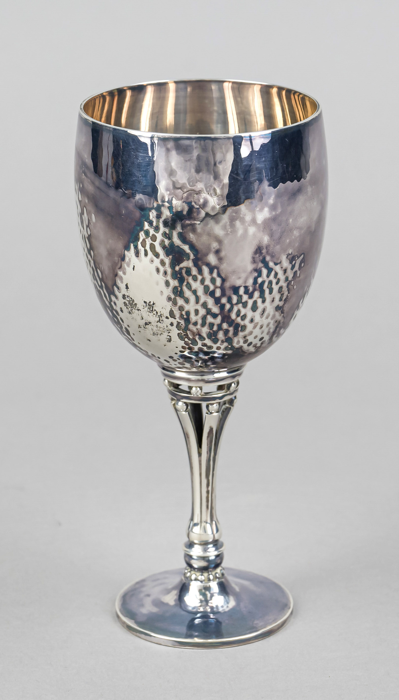 Wine goblet, Denmark, 2nd half 20th century, maker's mark Georg Jensen, Copenhagen, designed by