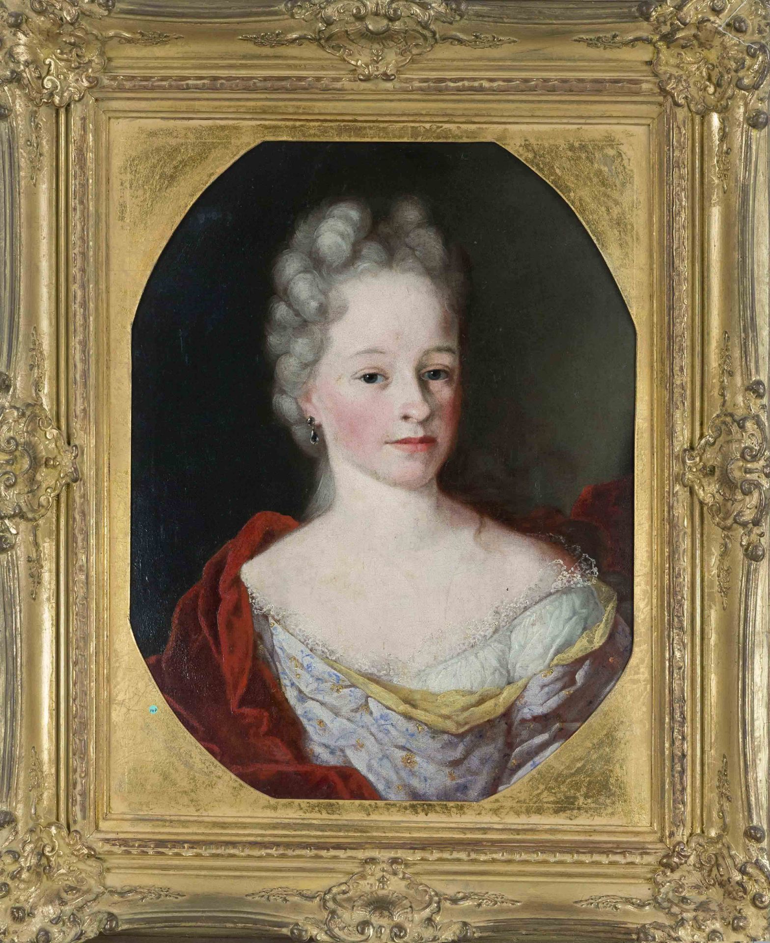 Anonymous Portrait Painter of the 18th Century, Portrait of a Lady in an Oval (according to previous