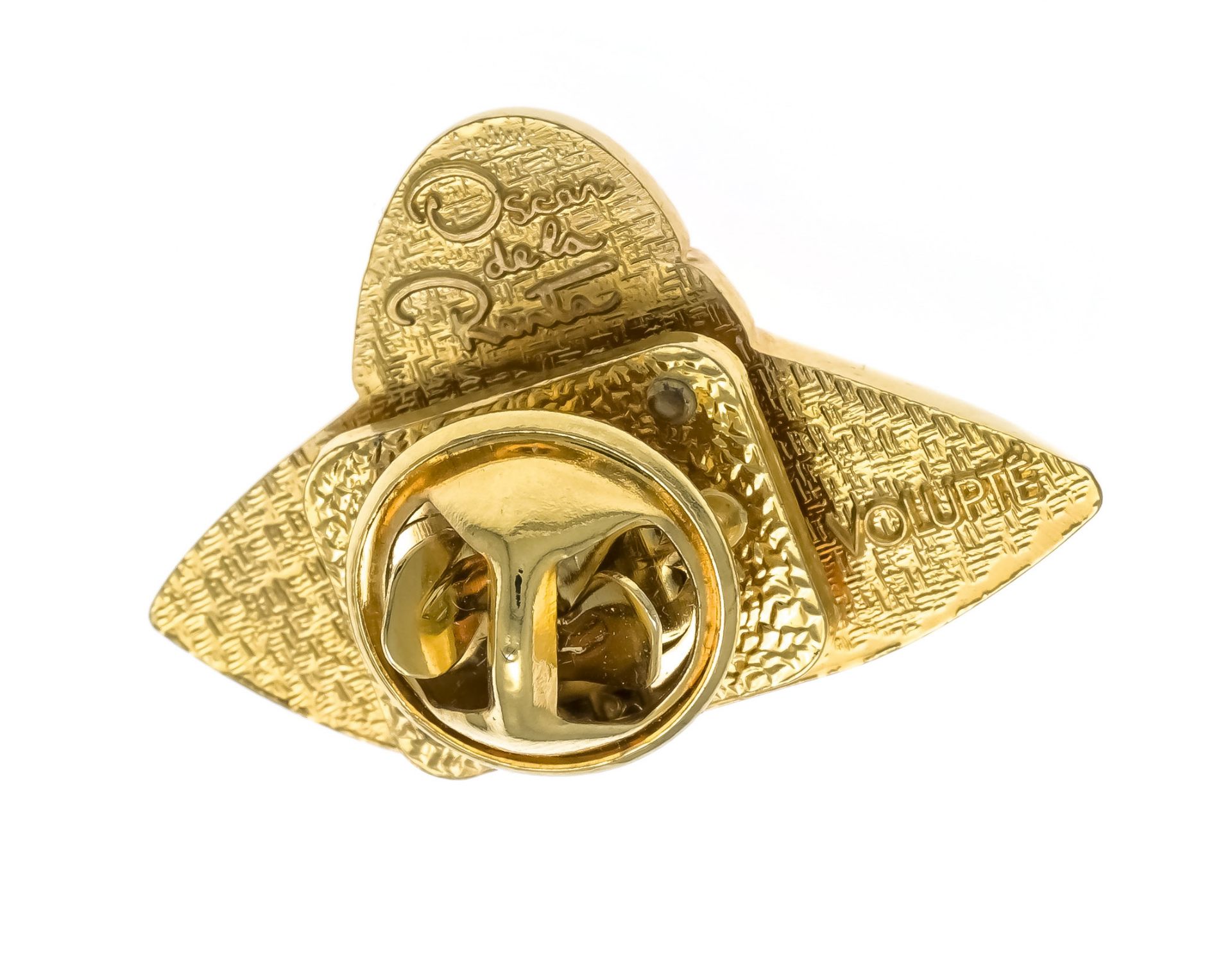 Oscar de la Renta, Volupte pin, gold-plated, l. 29 mm, 13.3 g - Image 2 of 2