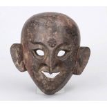 Mask of the Mystery Play, Nepal, 18th century or later, wood with remains of lacquer-colored