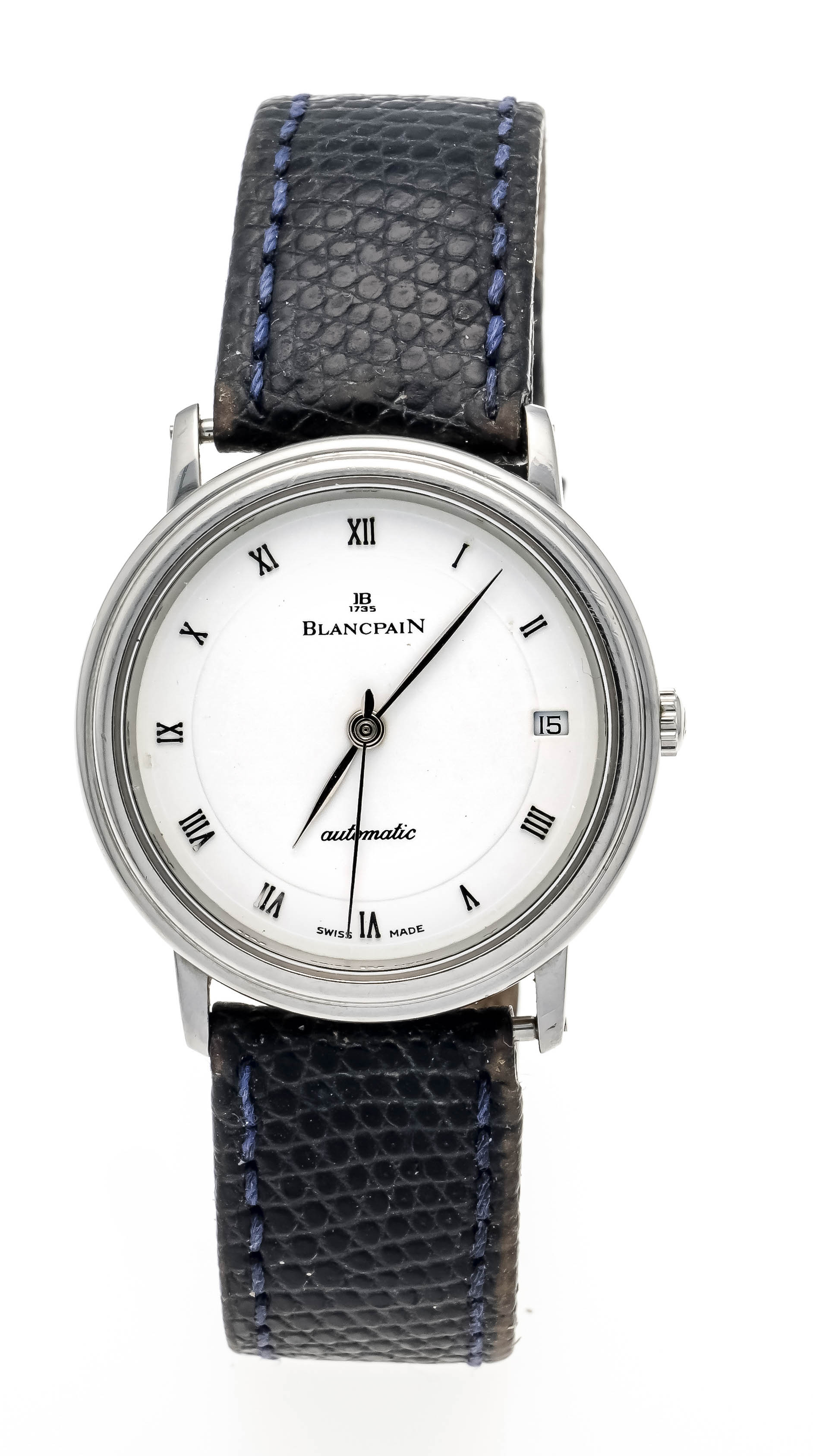 Blancpain, Villeret, men's watch, automatic, steel, Ref. 1151-1127-11 No. 87, circa 2000, white dial