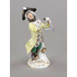 Triangle Player from the Monkey Chapel, Meissen, after 1973, 1st choice, designed by Johann