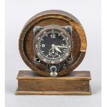 Pilot's watch, observation watch, c. 1920, in oak case, with chipping on the right side, rotating