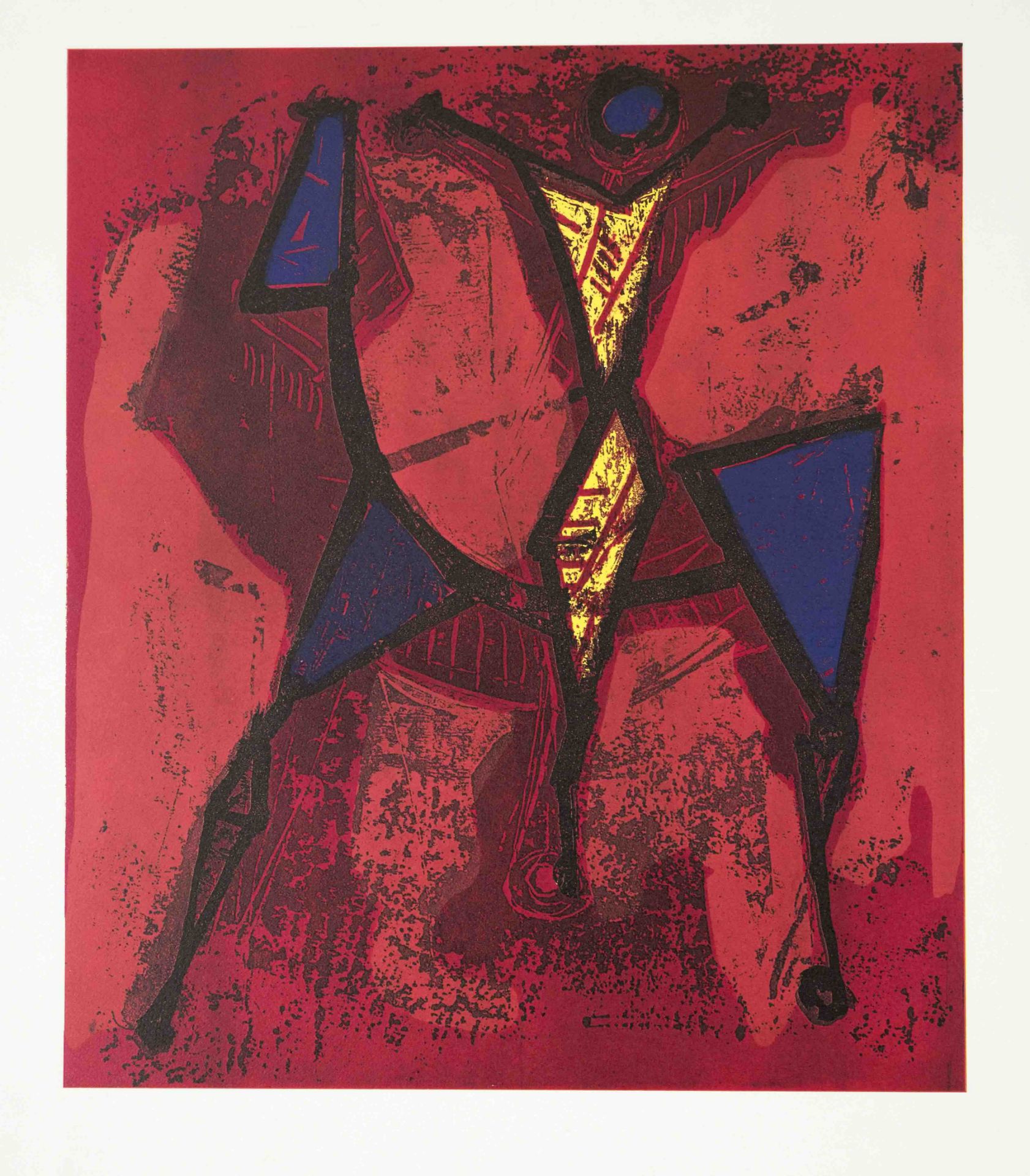 Marino Marini (1901-1980), after, Il Cavaliere, color silkscreen on paper, typographically inscribed