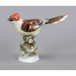 Cuckoo, Herend, Jubiläumsmarek 1939, model no. 5040, polychrome painted, h. 14 cm