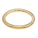 Closed bangle GG 585/000 W. 10 mm, inside 65 mm, filled, 75.4 g