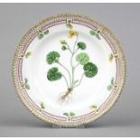 Small plate, Royal Copenhagen, mark 1948, 2nd choice, from the Flora Danica service, designed by