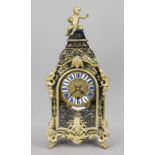 Boulle clock, 2nd half 19th century, marked ''Peire Paris'', dark tortoiseshell with chipping, brass