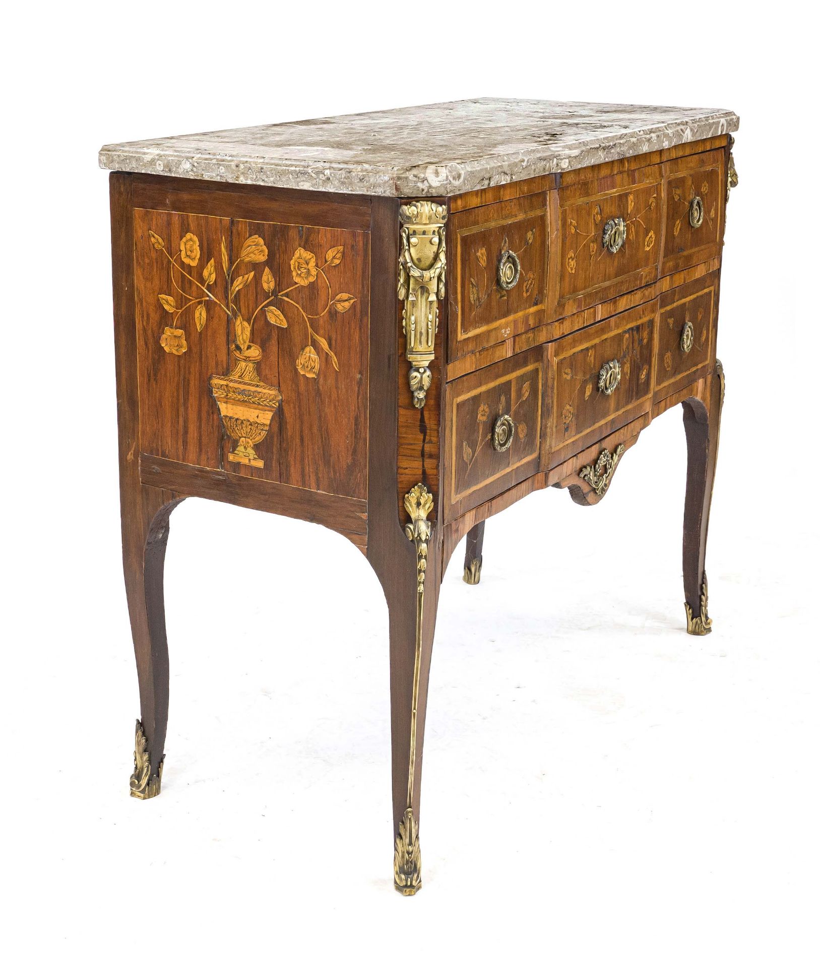 Transition chest of drawers, France, 18th century, signed Jean-Charles Ellaume (became master in - Image 2 of 4
