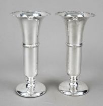 Pair of vases, England, 1929/30, maker's mark William Neale & Son, Ltd, Birmingham, sterling