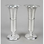 Pair of vases, England, 1929/30, maker's mark William Neale & Son, Ltd, Birmingham, sterling