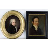 Anonymous portrait painter of the Biedermeier period 1st half of the 19th century, small portrait of