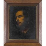 Anonymous portrait painter probably 19th century (earlier?), Portrait of a man, oil on canvas,