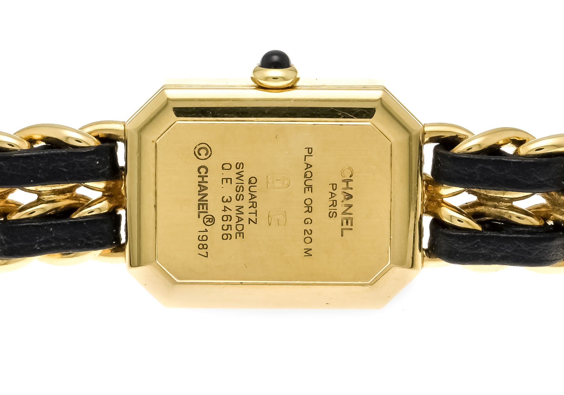 Chanel Paris Premiere L size H0001, ladies quartz watch, plaque 20ym, Ref. 34656 circa 1985, strap - Image 2 of 2