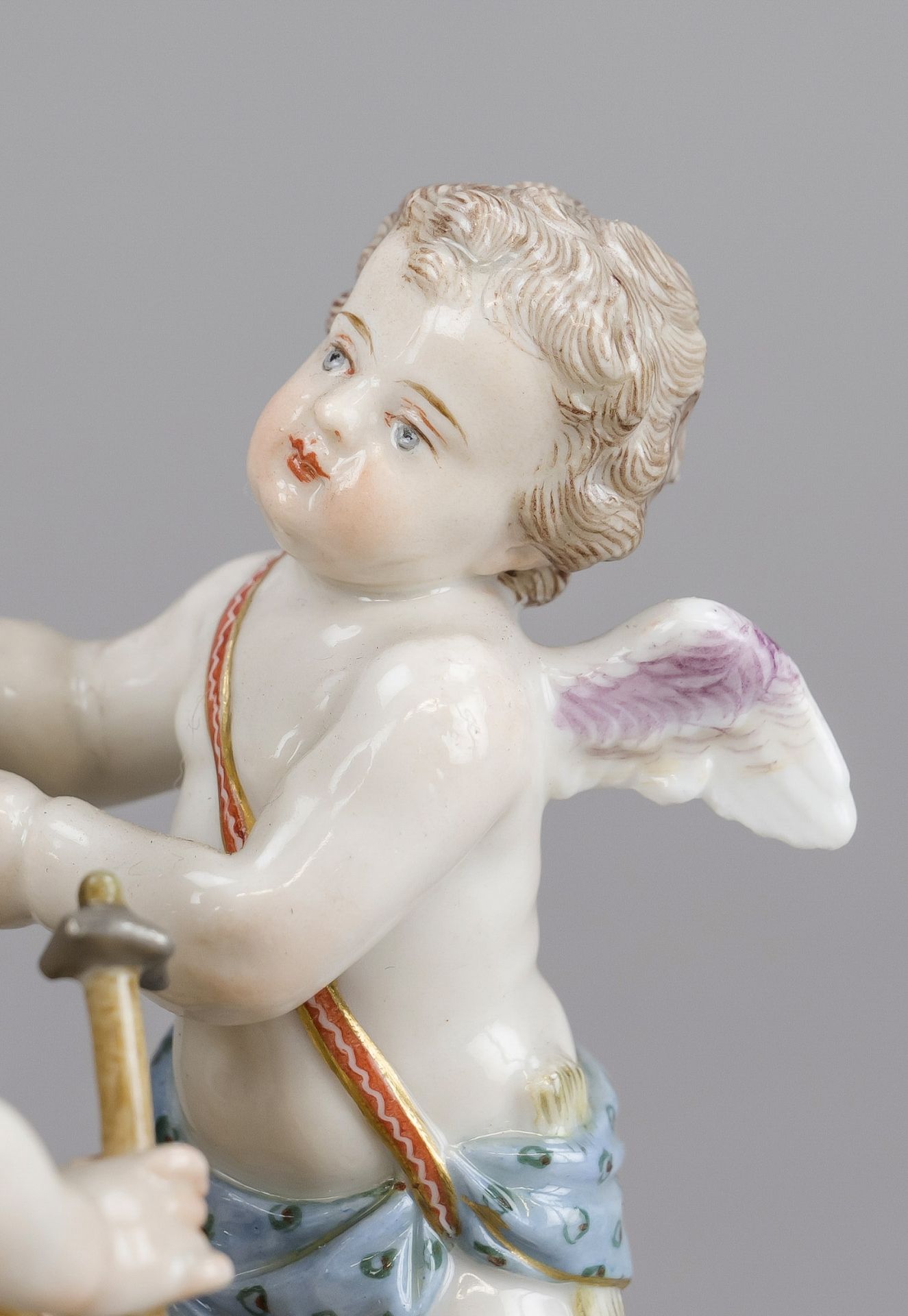 Allegory of Agriculture, Meissen, Knauff swords, mark 1850-1924, 1st choice, designed by Carl - Image 3 of 3