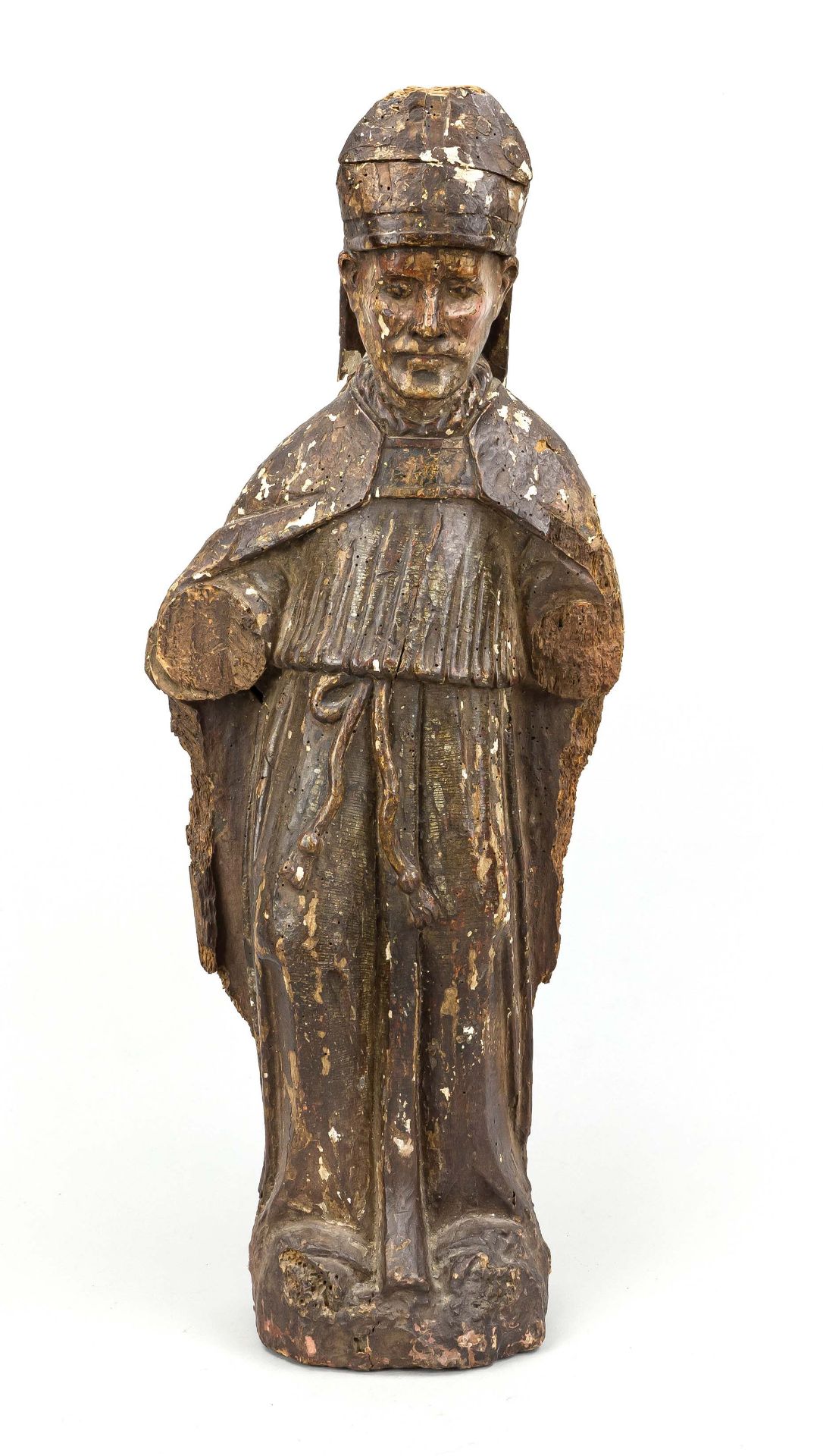 Heiligenfigur des 18. Jh., Holz