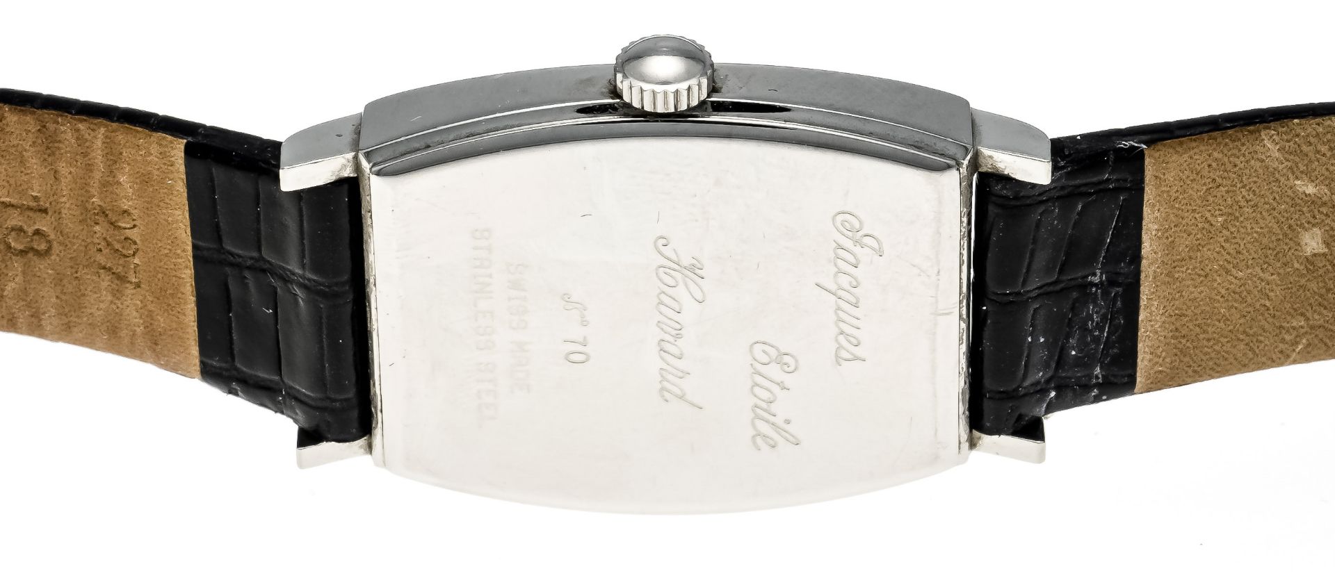 Jacques Etoile Havard No. 70, unisex watch, manual winding, circa 1995, tonneau steel case, sapphire - Image 2 of 4