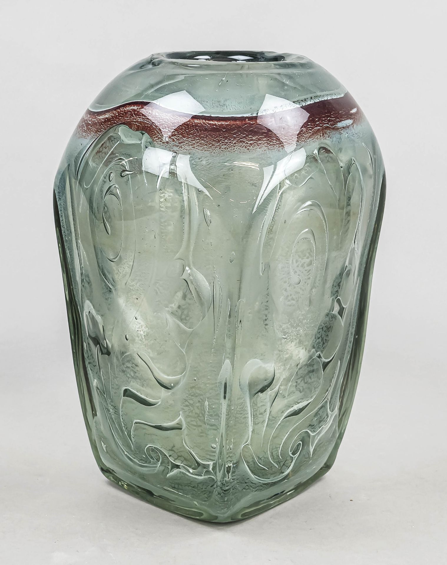 Large vase, Netherlands, 1942, N. V. Glasfabriek, Leerdam, designed by Andries Dirk Copier (1901-
