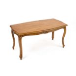 Side/coutch table, 20th century, beech and walnut, 45 x 96 x 51 cm - The furniture can only be