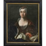 German Portrait Painter c. 1730, Portrait of Maria Anna Karoline von Pfalz-Neuburg, courtly,