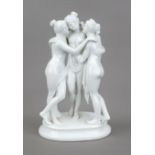 Three Graces, Sitzendorf, Thuringia, 20th century, 2nd choice, model no. 21304, after Antonio