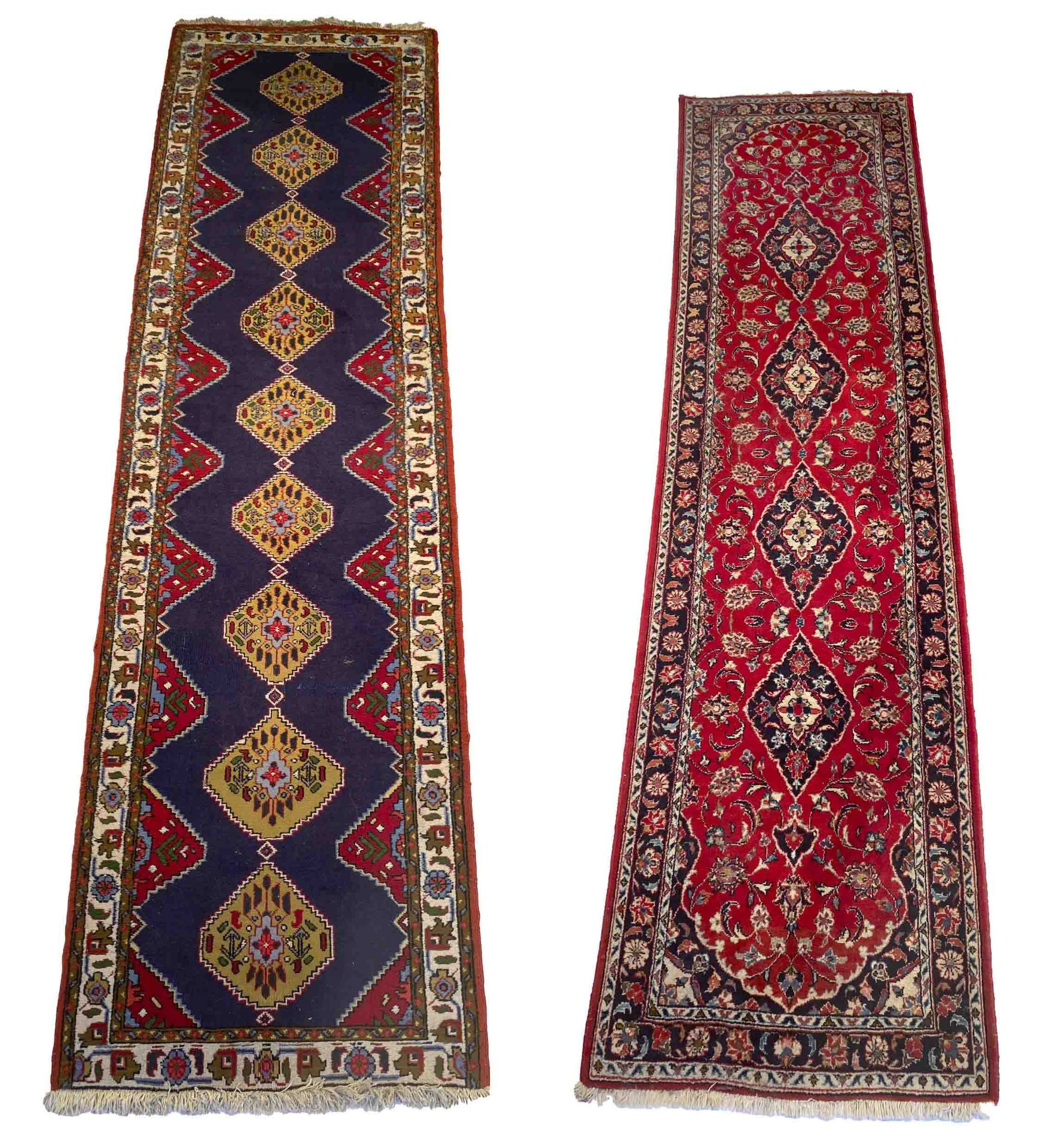 3 Runners, Iran, all in good condition with minor wear. 310 x 81 cm, 313 x 104 cm and 290 x 83