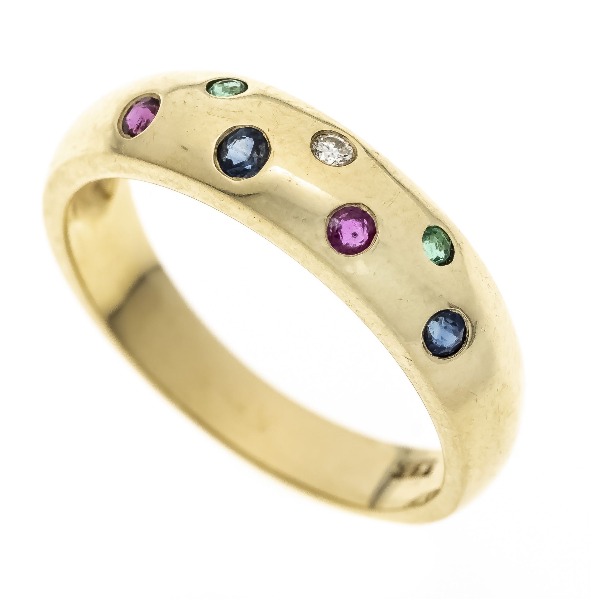 Multicolor-Ring GG 585/000 mit