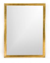 Wall mirror, 20th century, gilded wooden frame, faceted mirror, 133 x 100 cm