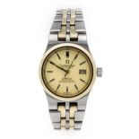 Omega Constellation ladies' watch, steel / gold 750/000, circa 1970, Ref. 568.0019, gold-colored