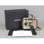 Chanel, CC Filigree Vanity Case in Quilted Caviar Leather, quilted and padded caviar leather in