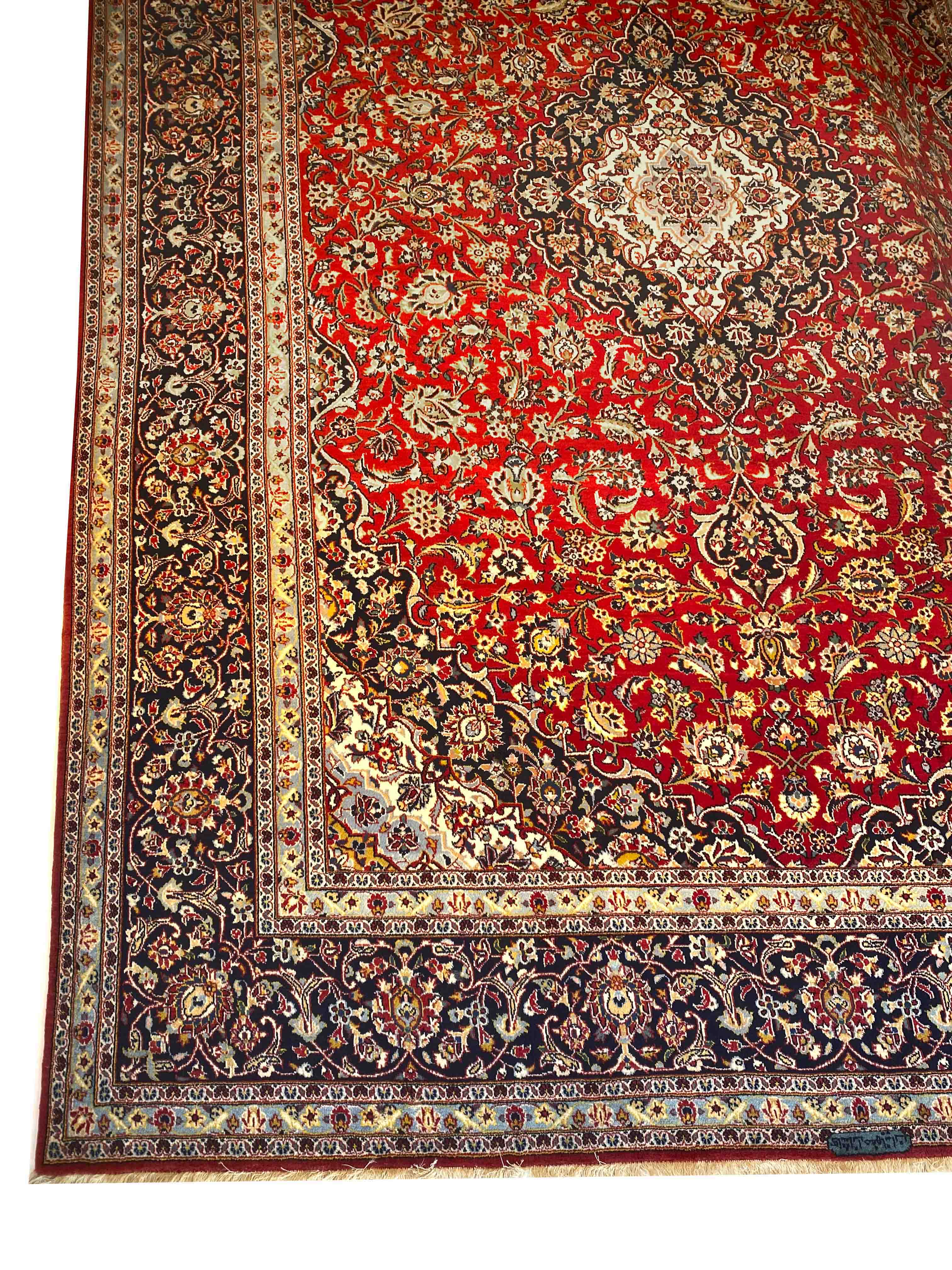 Carpet, Keshan, good condition, signed, 400 x 300 cm - The carpet can only be viewed and collected