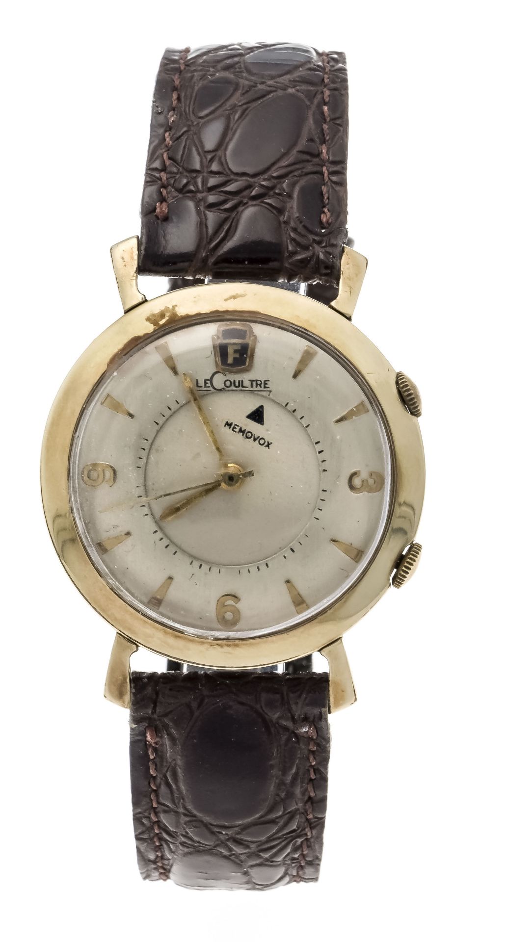 LeCoultre Memovox Alarm men's watch, rare !!! Henry Ford version, circa 1955, 10ct. GoldFilled,
